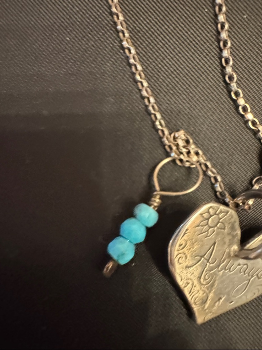 Sundance Silver 'Always' Heart Pendant Necklace - Picture 4 of 7